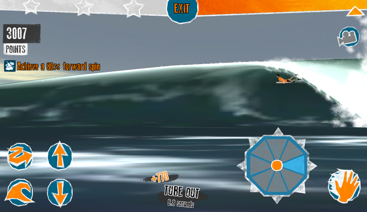 The Journey: a bodyboard game for mobile phones