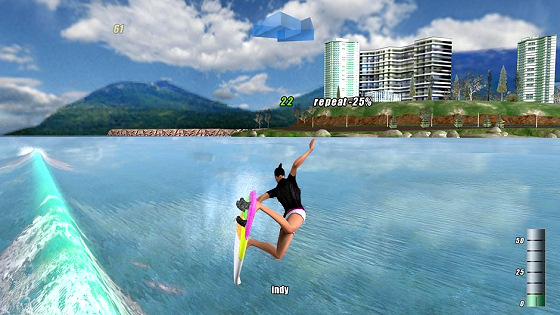 The Surfer: an arcade PC surfing game