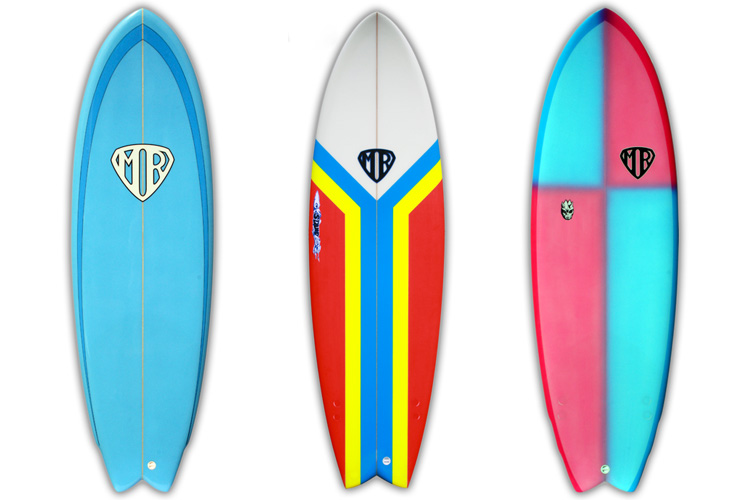 The Fish: a small, wide and fast twin-fin surfboard | Photo: MR Surfboards