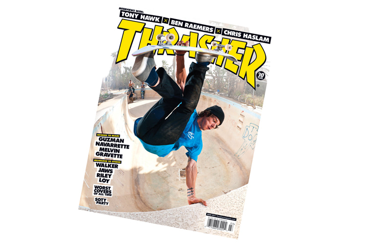 Thrasher: the skateboard magazine founded in 1981 by Eric Swenson and Fausto Vitello