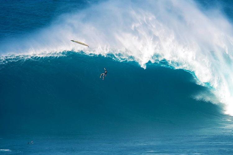 Tom Dosland at Jaws: the wipeout that shocked the world | Photo: Chris Egan/WSL