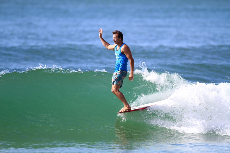 Troy Mothershead: hey judges, look what I'm doing | Photo: Noosa Festival of Surfing