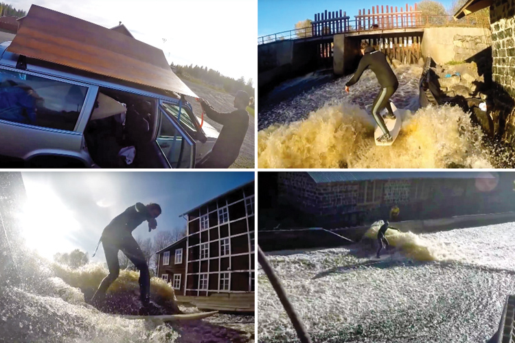 Sweden: Daniel, David and Alex build their private surfable river wave