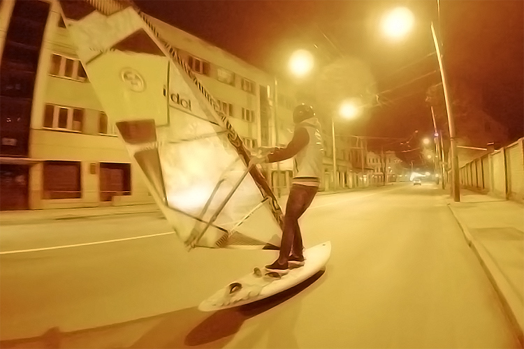 Kaunas, Lithuania: the birthplace of downhill street windsurfing