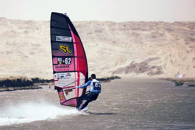 Vincent Valkenaers: the Belgian nearly set a new windsurfing speed world record in Luderitz | Photo: Valkenaers Archive