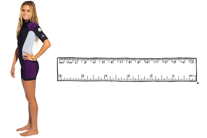 Wetsuit size chart: find the wetsuit that fits your height, weight and body measurements