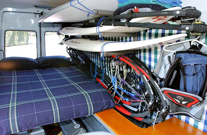 The Ultimate Windsurfing Van: better than a 5-star hotel