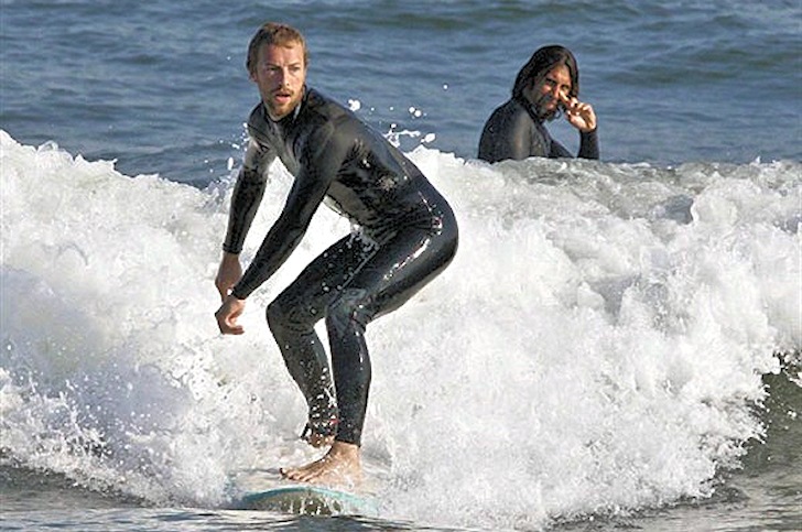 Chris Martin: an accomplished surfer