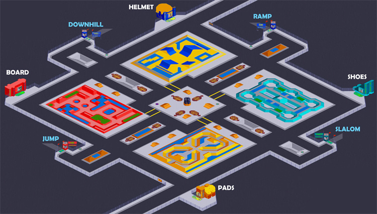 720º game: the Skate City map | Illustration: 720zone.com