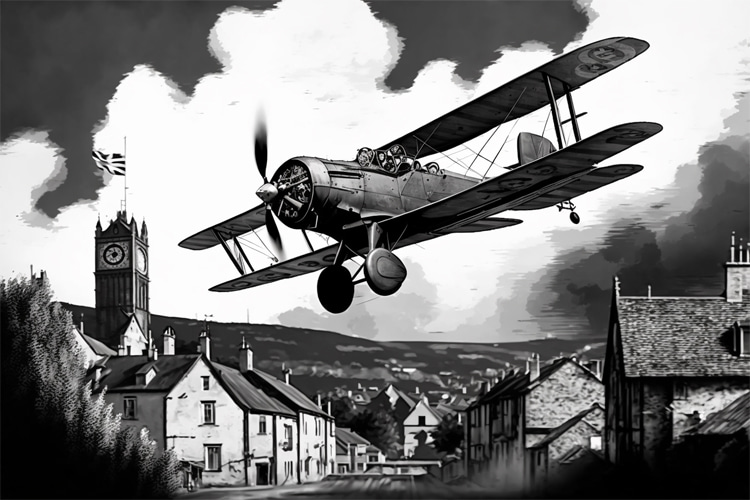 Dawn patrol: the concept was created by British Royal Flying Corps (RFC) during World War I | Illustration: SurferToday