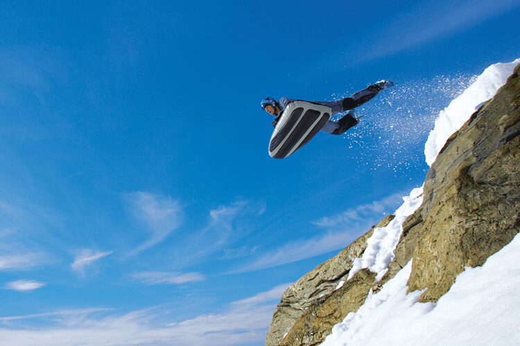 Airboarding: a winter sport invented in 2001 by Joe Steiner | Photo: Airboard
