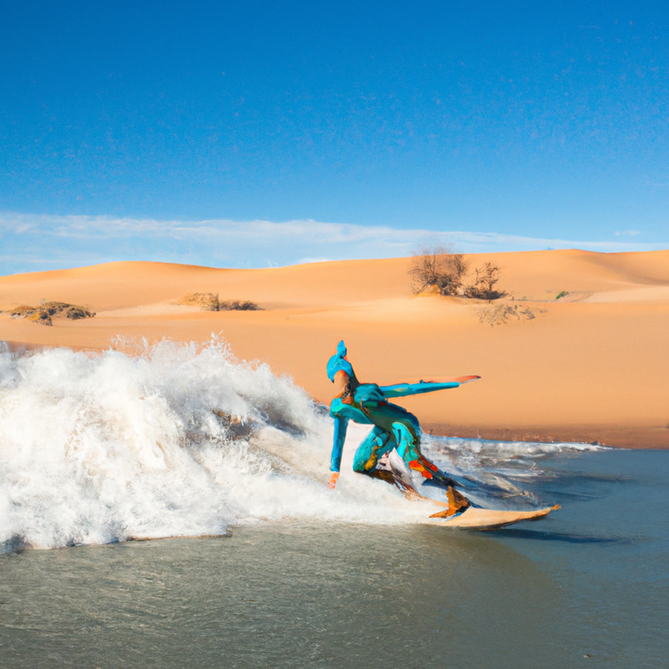 Amina: a surfing dream made of desert sand | Illustration: SurferToday