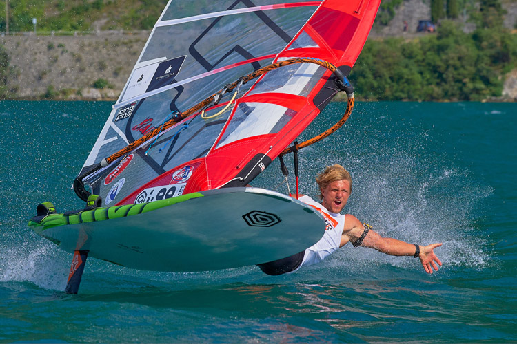 Andrea Ferin: he set a new foil windsurfing record at the 2019 One Hour Classic | Photo: Andrea Mochen