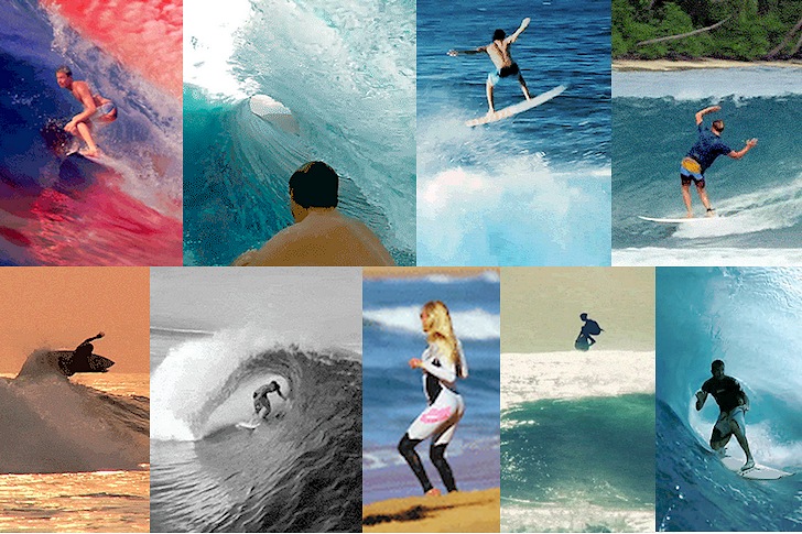 Animated surfing GIFs: sharing the stoke, frame by frame