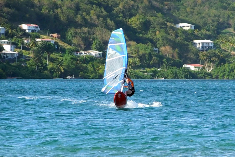 Arkady Kokish (2013): jumping in the choppy waters of Martinique | Photo: Kokish Family Archive