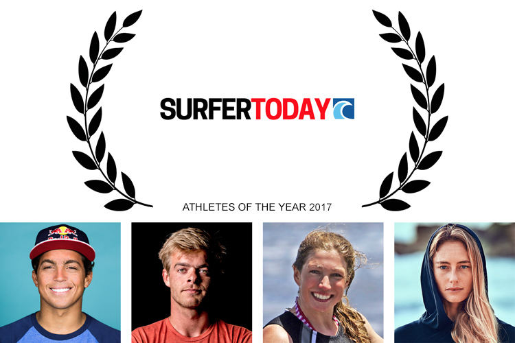 Kai Lenny, Nick Jacobsen, Zara Davis, and Joana Schenker: Athletes of the Year 2017 by SurferToday