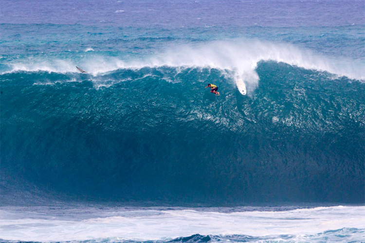 Grant Baker: one of the biggest wipeouts of the event | Photo: Keoki/WSL