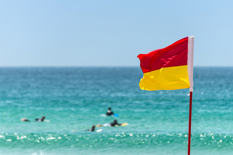 Beach flags and warning signs: stay safe in the surf | Photo: Shutterstock