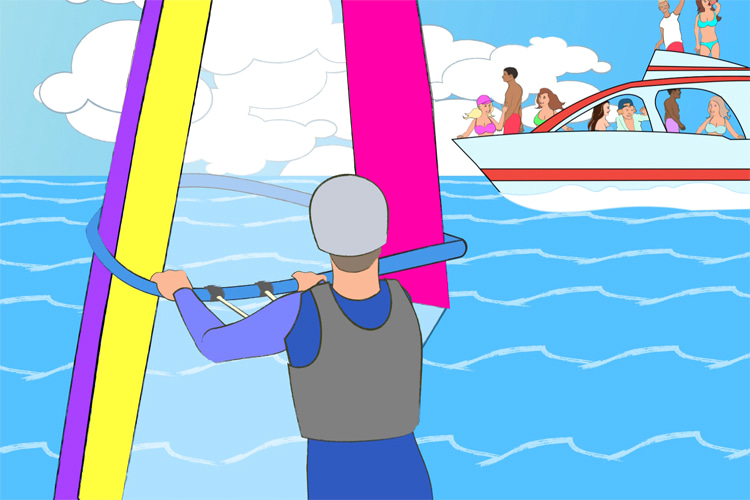 Beach Time: a windsurf-inspired animated cartoon series by Mark Fiore Martino