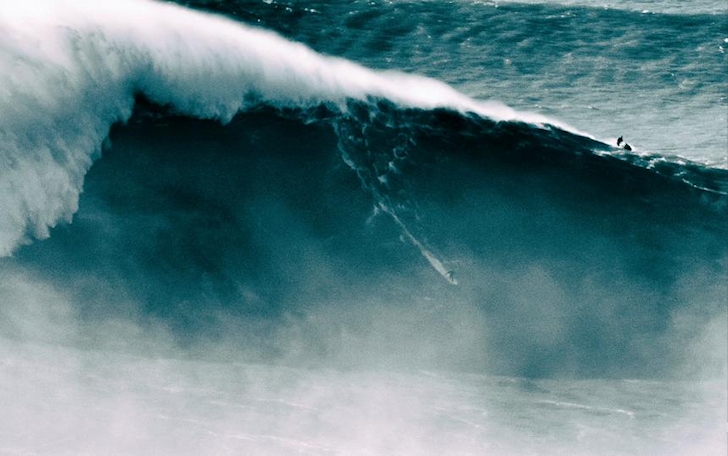 Benjamin Sanchis: is this a 108-foot wave? | Photo: Alex Laurel