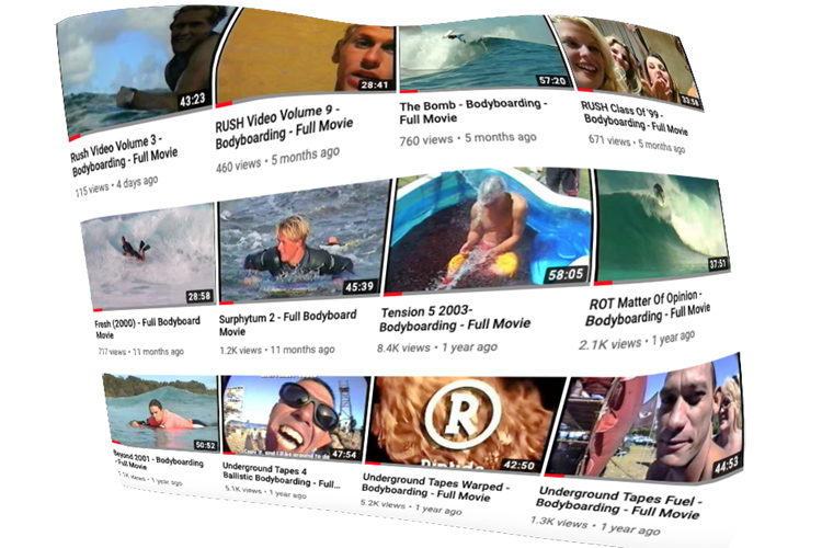 Bodyboarding Archives: a vintage boogie movie channel available on YouTube