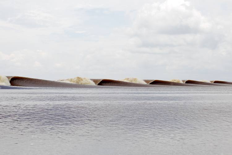 Seven Ghosts: the undular bore creates a river point break in the heart of Kampar River | Photo: Rip Curl