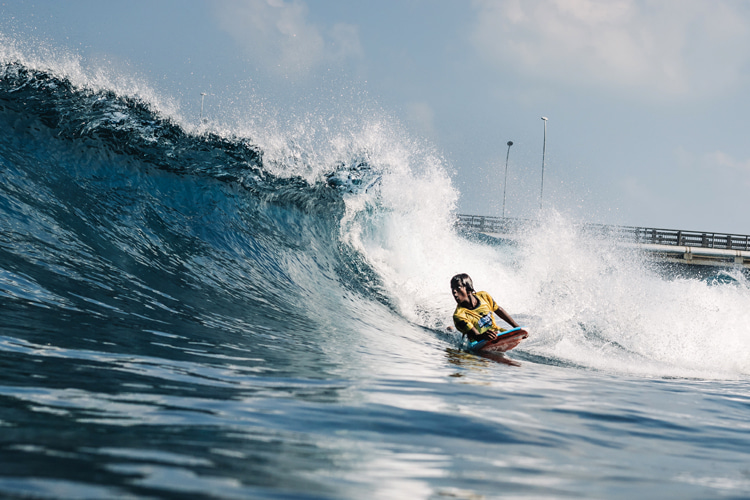 Maldives National Bodyboarding League: the new competition series kicked off in Malé | Photo: Hupa/MBBA