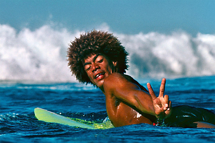 Buttons Kaluhiokalani: the 1970s afro surfer hair