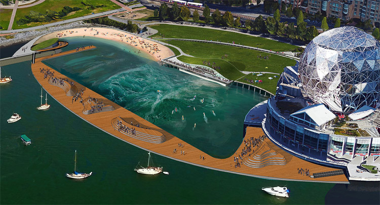 CitySurf: the man-made wave project will filter the local waters