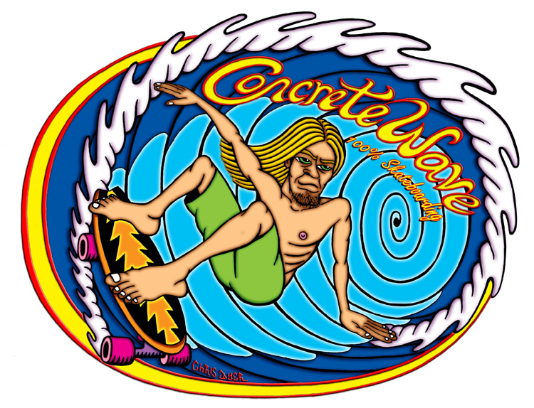 Concrete Wave: the magazine founded by Michael Brooke | Artwork: Chris Dyer