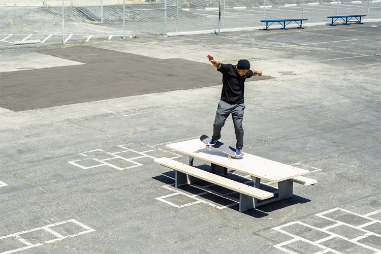 Daewon Song: always getting technically tricky | Photo: Adidas Skateboarding