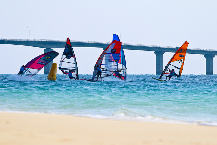 2020 Défi Wind Japan: tight windsurfing races at at Miyako | Photo: Jauffroy/Défi Wind