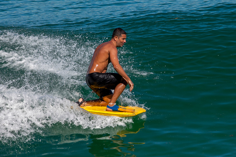 Drop-knee: a Jack Stance bodyboard traditionally features a rounded nose template | Photo: Shutterstock