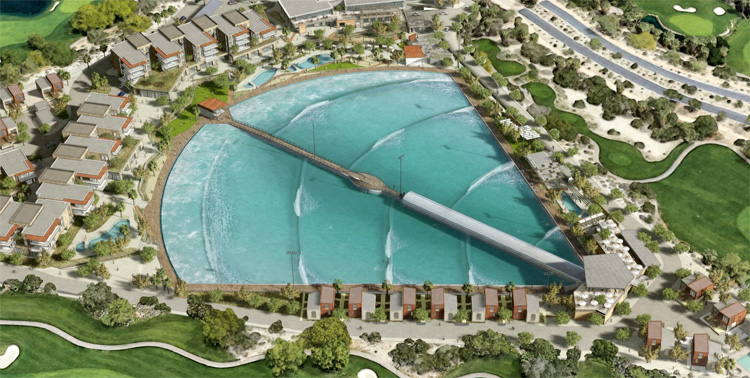 DSRT Surf: the wave pool facility will also feature a golf course | Photo: DSRT Surf