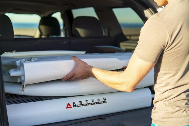 Easy Eddy: a hard stand-up paddleboard that fits inside a car | Photo: Artech MPS