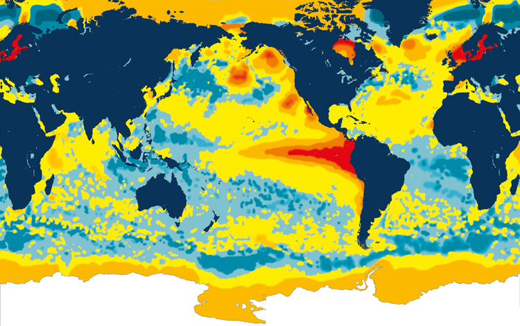 El Niño: the world water temperatures in September 1997 | Photo: NOAA