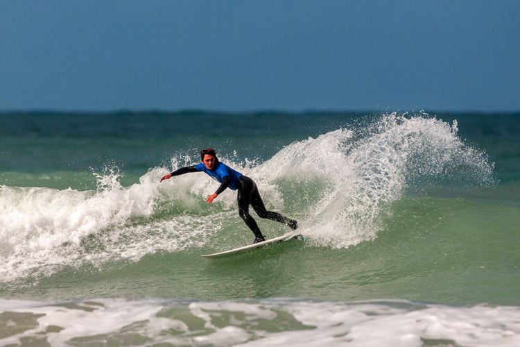 2020 English National U18 & Open Shortboard Championships: the men's division was highly competitive | Photo: Surfing England
