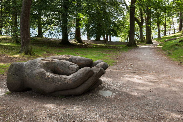 Entrust: the famous cupped hands sculpture celebrates the birth of The National Trust in the Lake District | Photo: Creative Commons