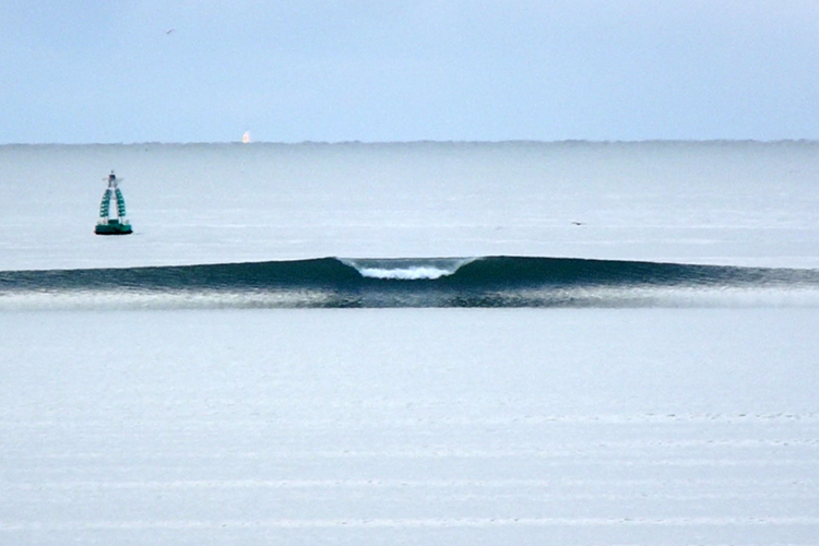 Dublin: the artificial waves created by the ferries range from two to six feet