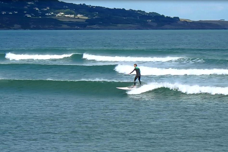 Francois Colussi: he is a local ferry wave rider at Dublin Bay
