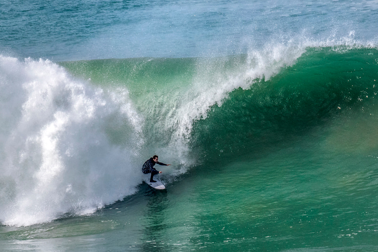 Freddy Olander: the German big wave surfer fell in love with Nazaré | Photo: Heidi Hansen