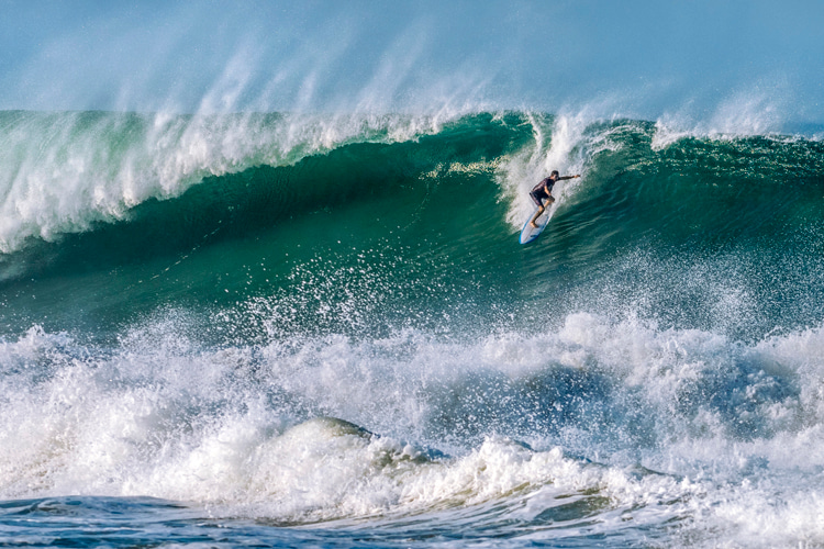 Freddy Olander: taking on 'MexPipe,' one of his favorite surf spots | Photo: Heidi Hansen