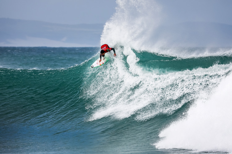 Gabriel Medina: the first goofy-footed surfer to win at Jeffreys Bay in 30 years | Photo: Tostee/WSL