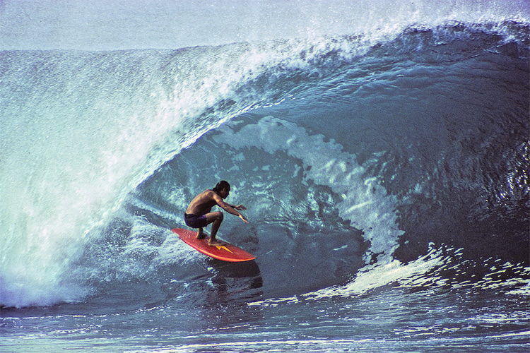 Gerry Lopez, un des fondateur de la célèbre marque de surf Lightning Bolt