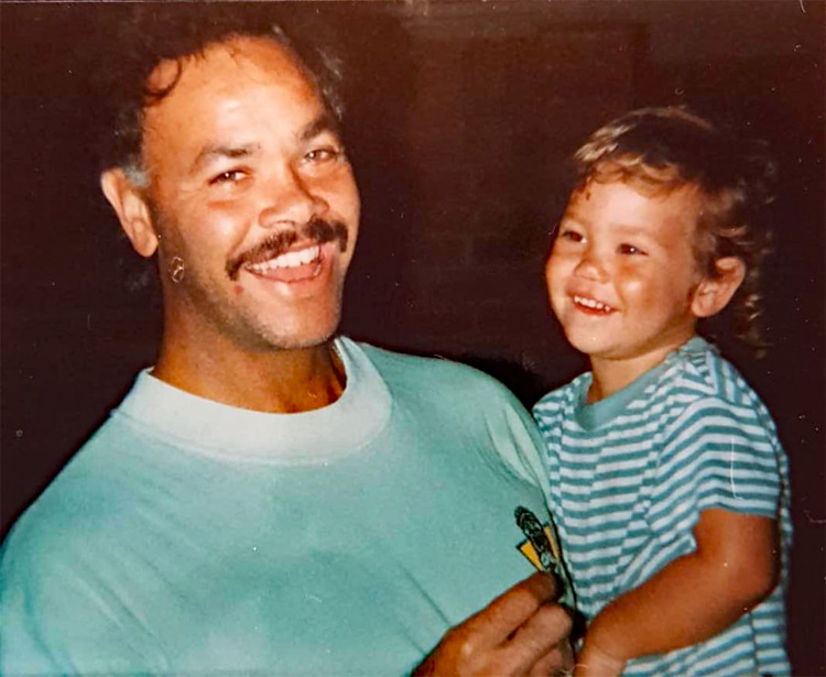 Graham and Jordy: father Smith was always an inspiration for the young gun | Photo: Jordy Smith Archive