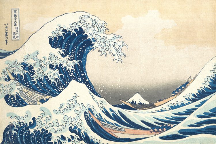 The Great Wave off Kanagawa: the famous print by Japanese artist Katsushika Hokusai