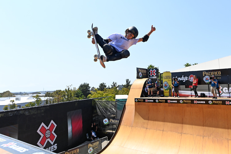 Gui Khury: the first skateboarder to land a 1080 in competition | Photo: ESPN/X Games