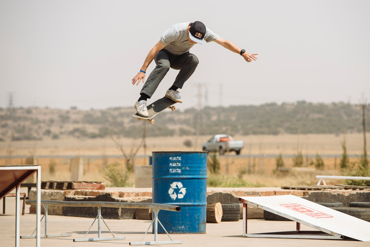 Half cab: the trick invented by Kevin Staab in the 1980s was inspired by Steve Caballero's Caballerial