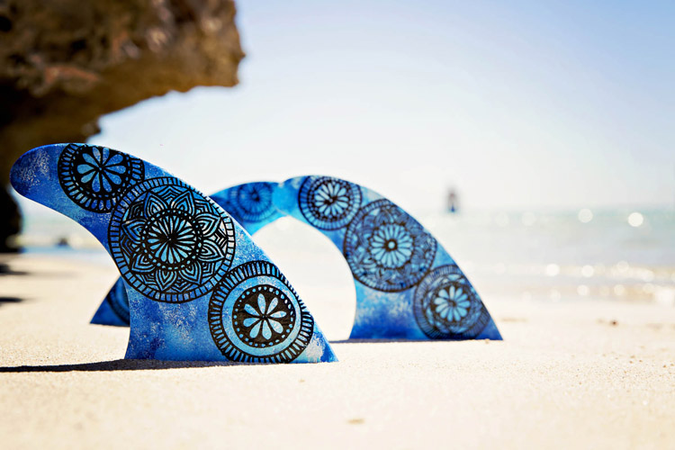 Hand-painted fins: give a new life to your underwater wings | Photo: Wild Wolf Collective