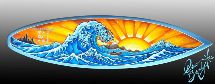 Hand-painted surfboards: all you need is imagination and a small dose of talent | Art: Drew Brophy